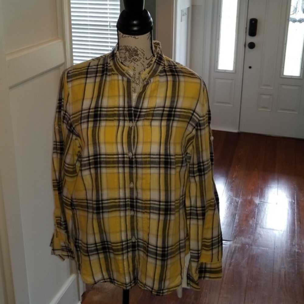 Jones of New York Sport 100% Linen Shirt